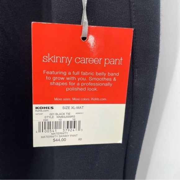 A:glow Maternity Skinny Career Pant Size XL-Mat black - Picture 2 of 7